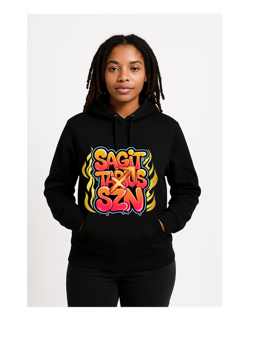 Black Zodiac "SZN" hoodie