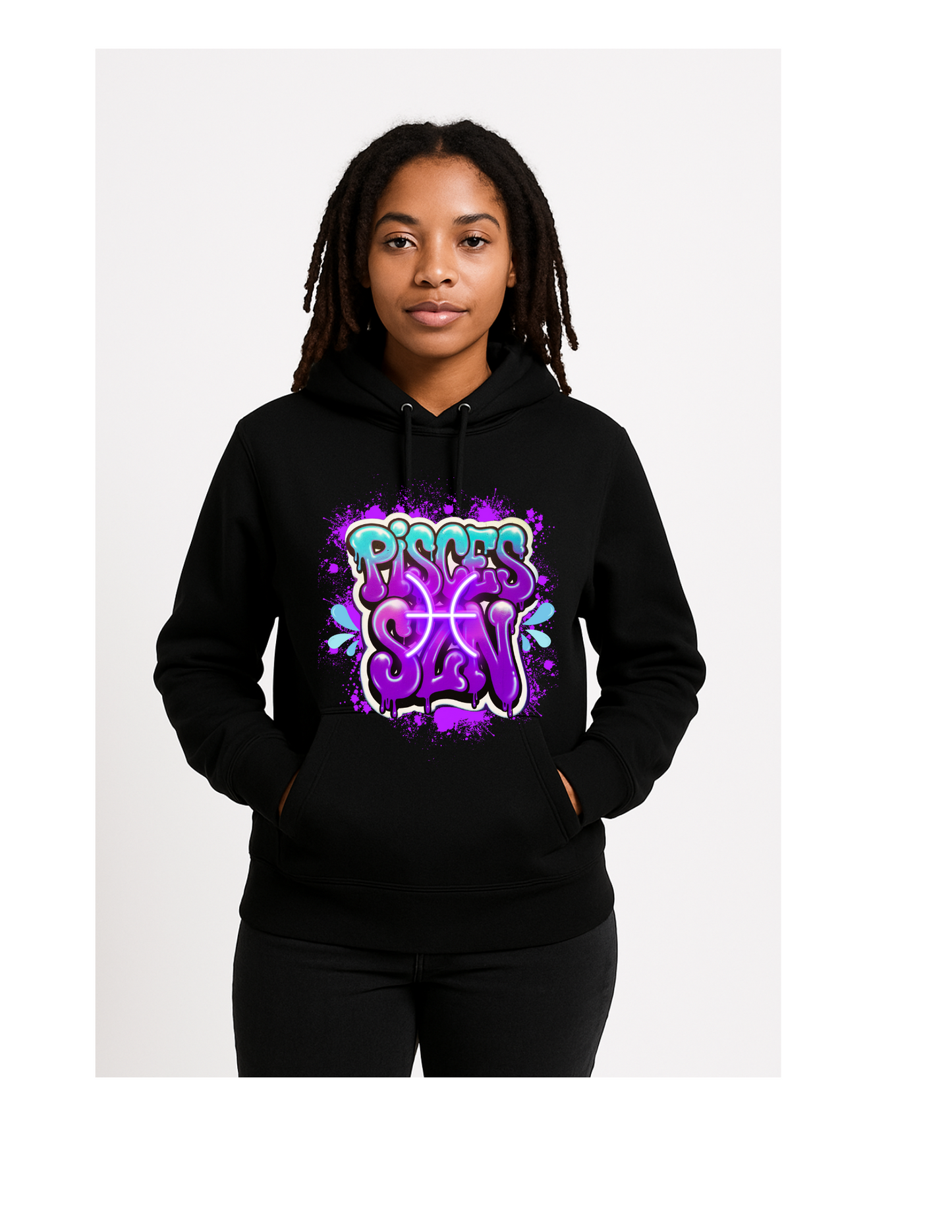 Black Zodiac "SZN" hoodie