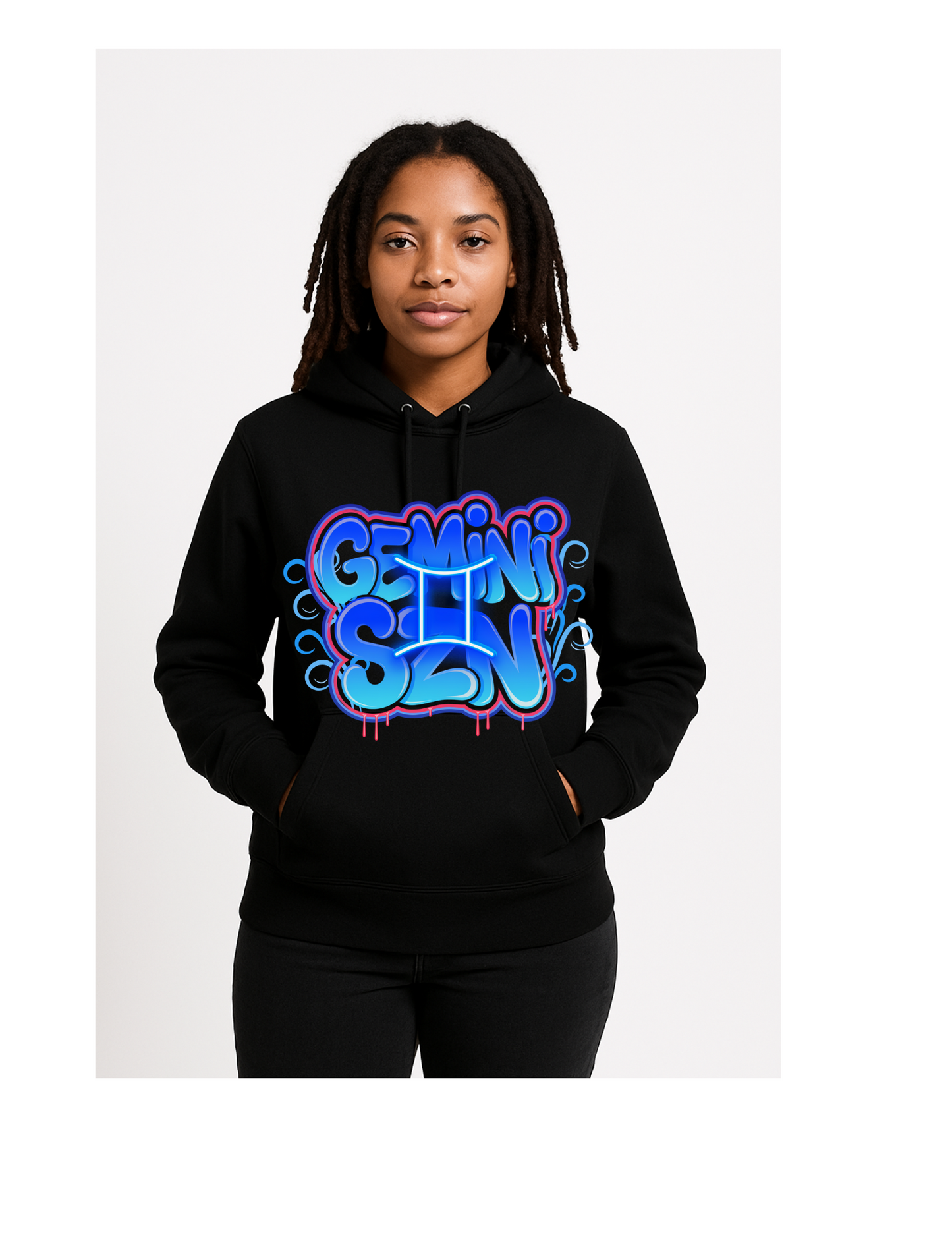 Black Zodiac "SZN" hoodie