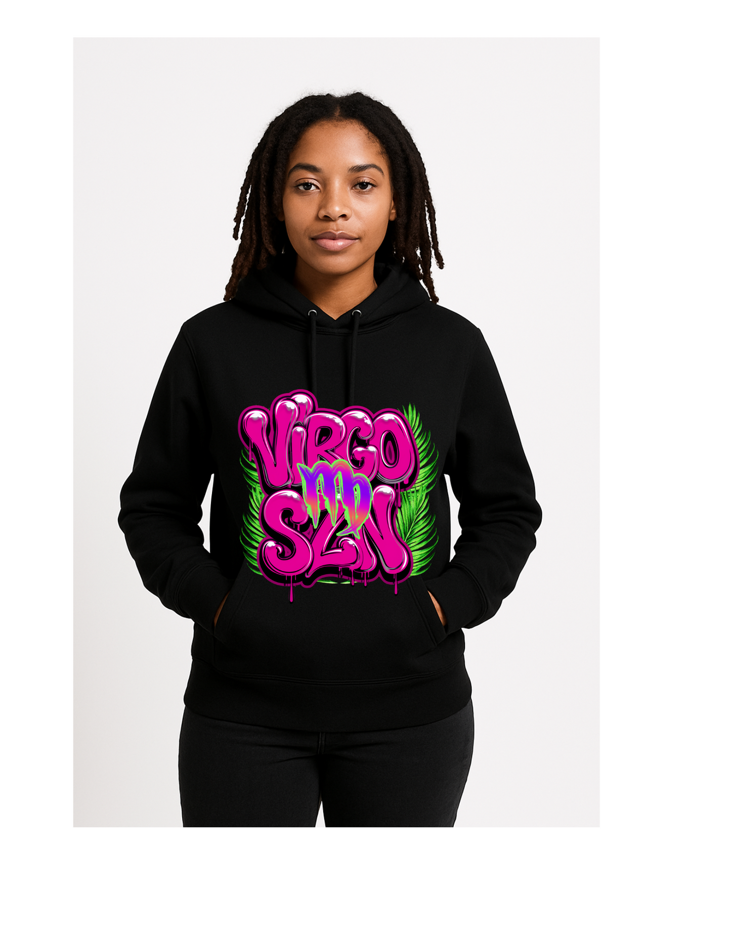 Black Zodiac "SZN" hoodie