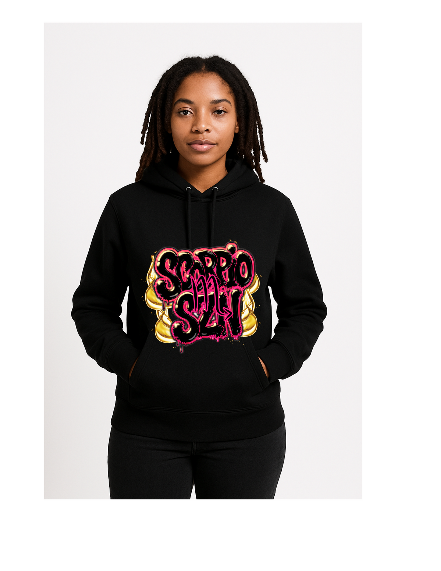 Black Zodiac "SZN" hoodie