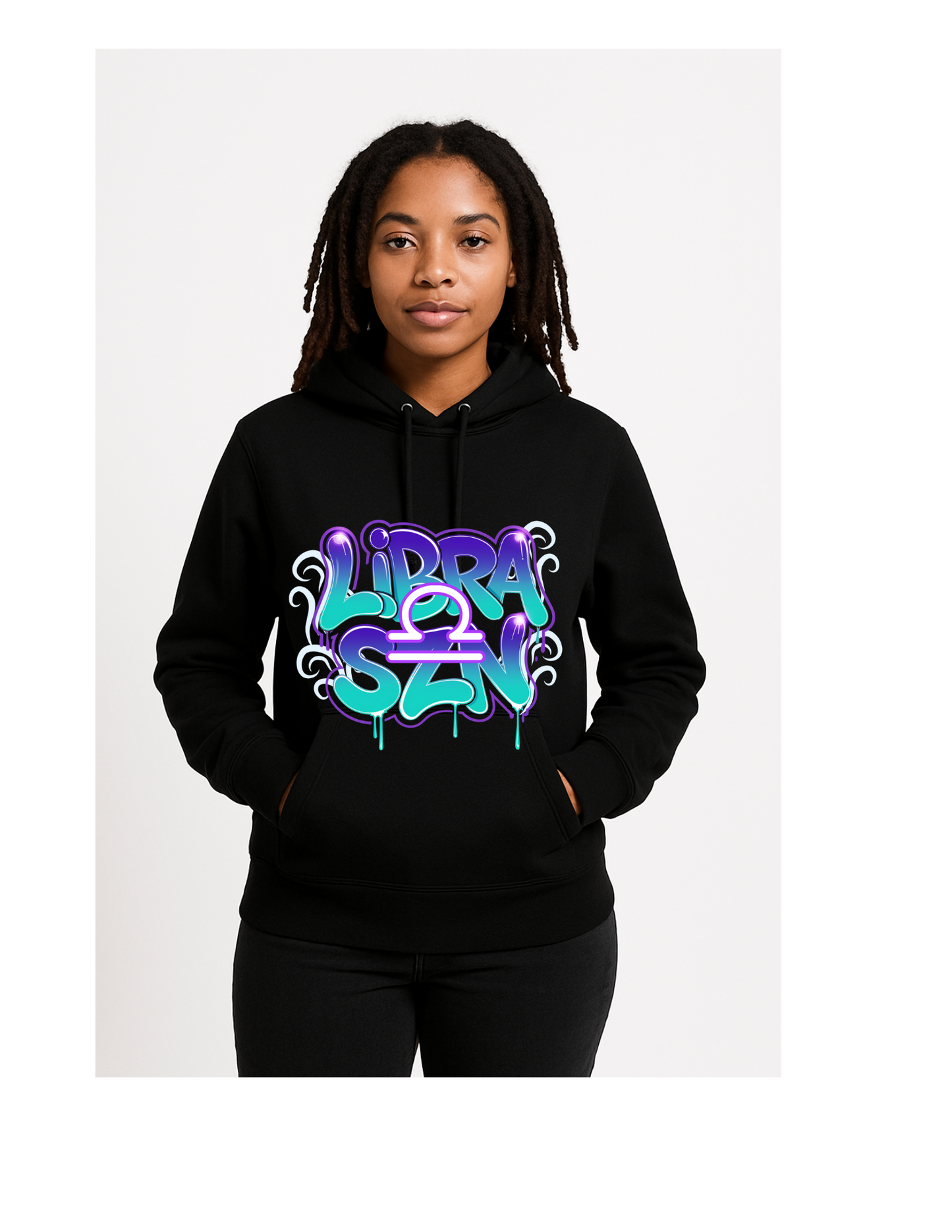 Black Zodiac "SZN" hoodie