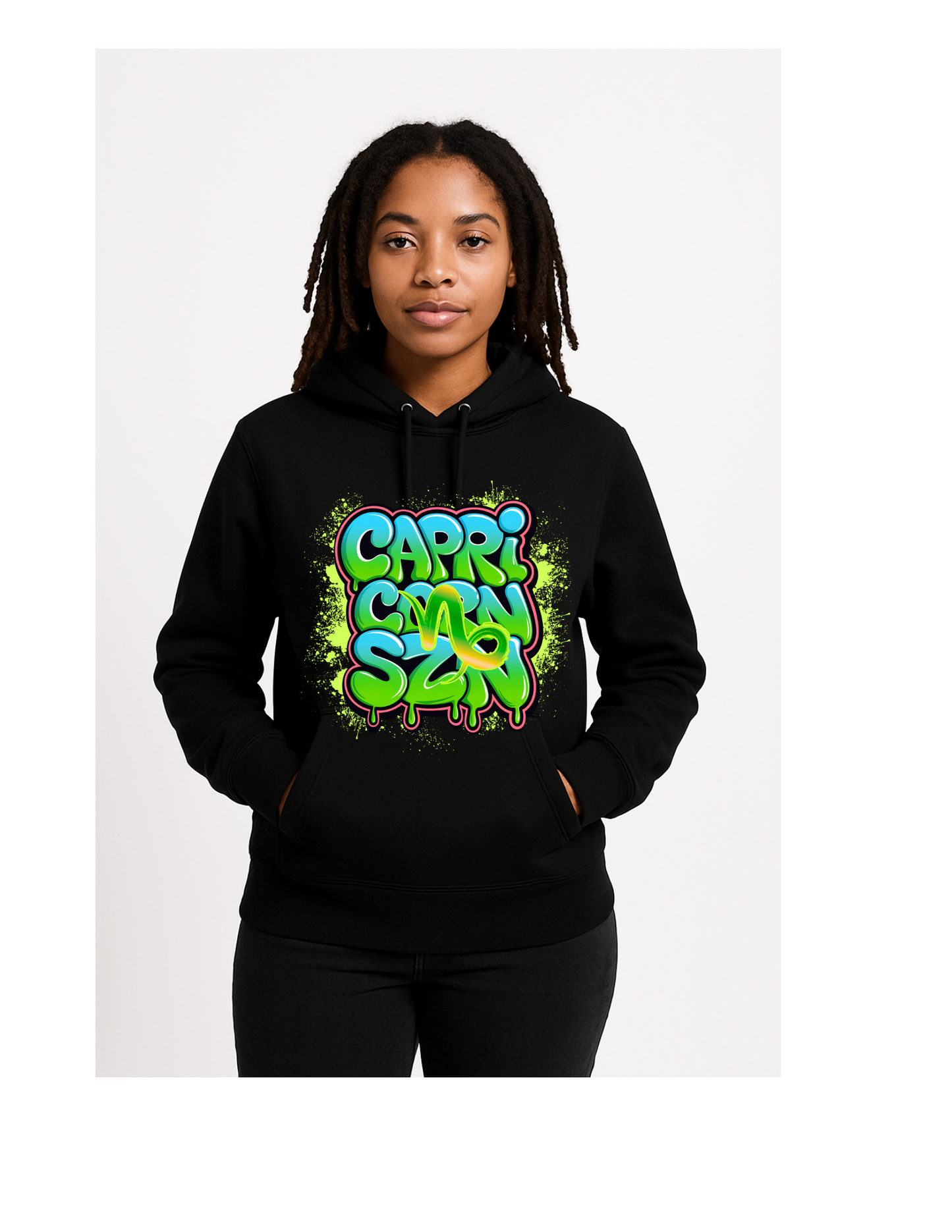 Black Zodiac "SZN" hoodie