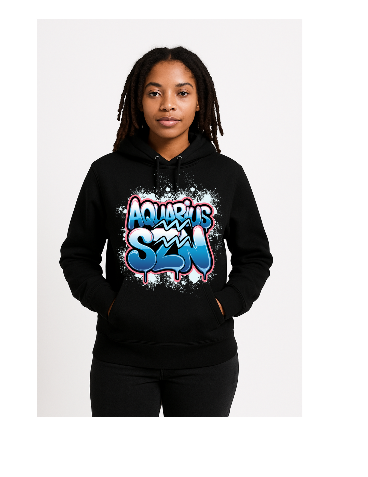Black Zodiac "SZN" hoodie