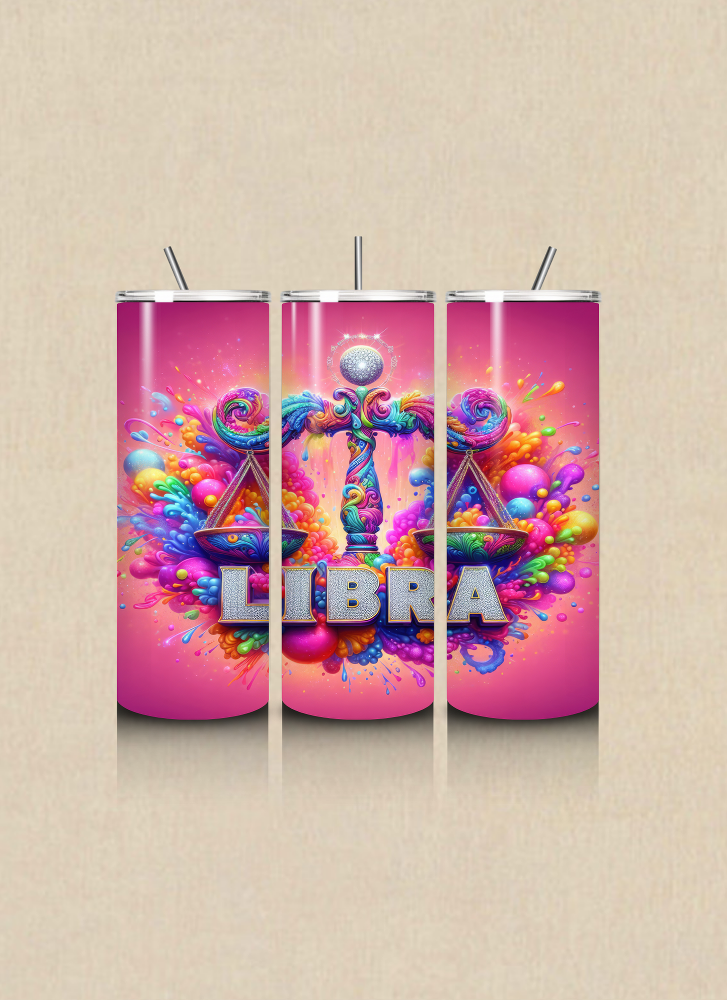 Pink Zodiac 20 OZ Tumbler Cup