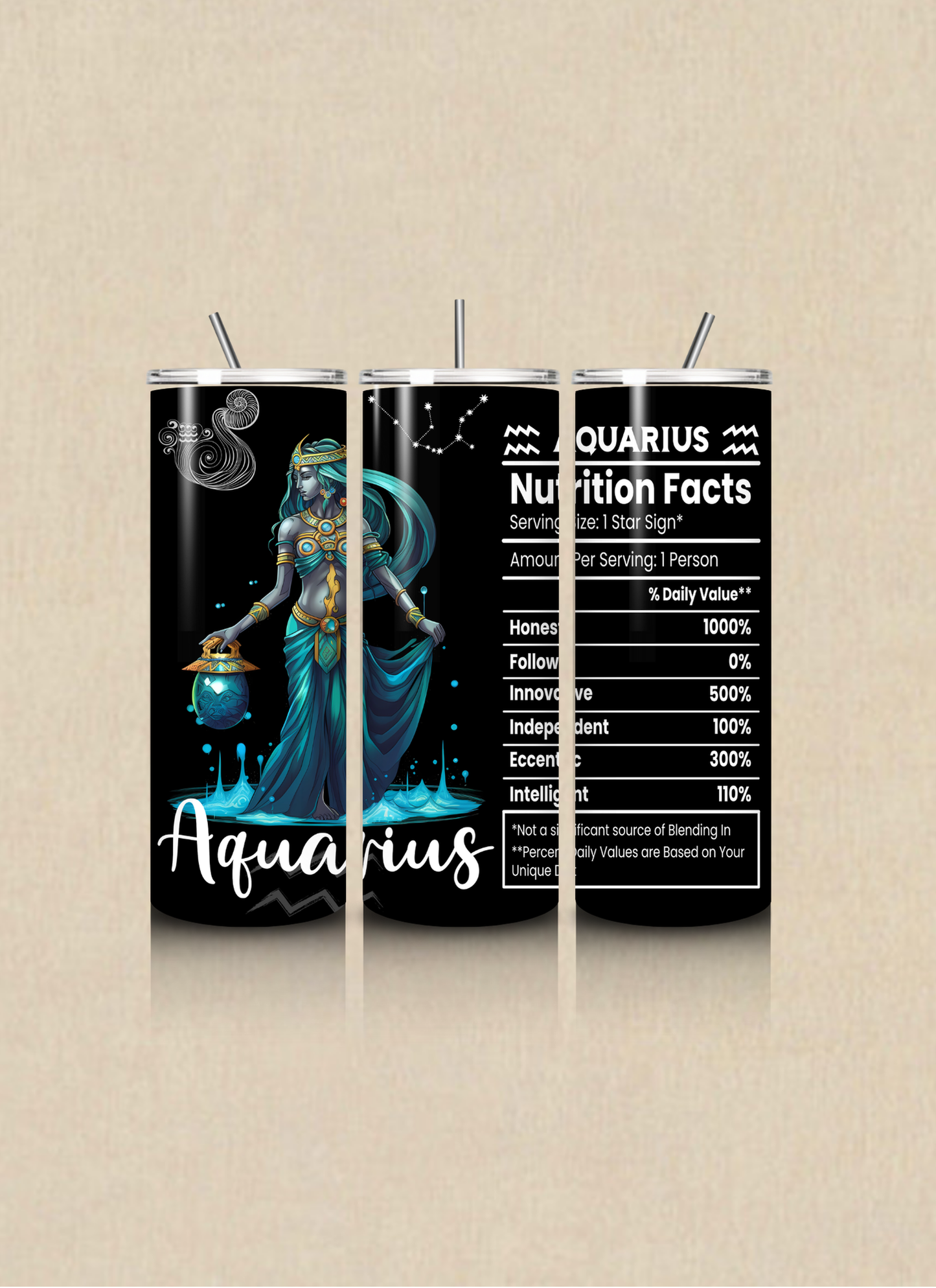 Zodiac Nutritional Facts 20 OZ Tumbler Cup