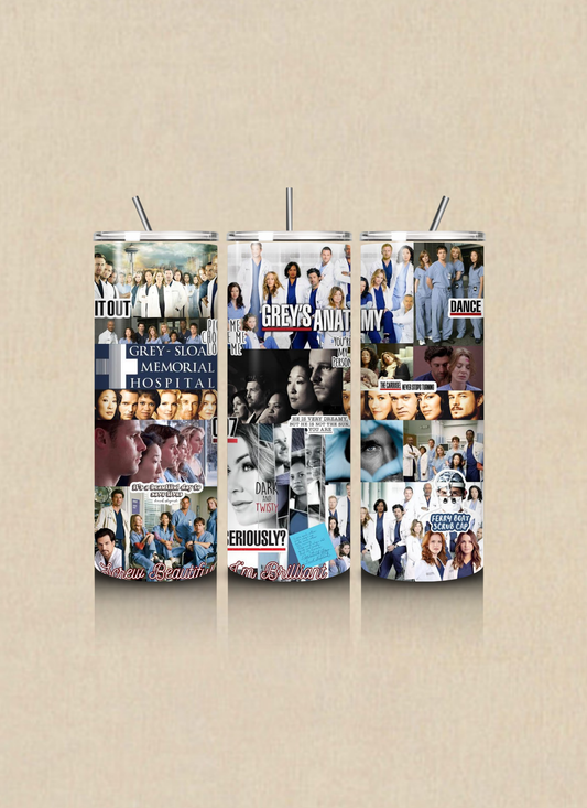 “Grey’s Anatomy” Inspired Tumbler Cup