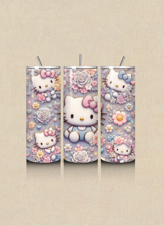 “Hello Kitty” Inspired 20 OZ Tumbler Cup