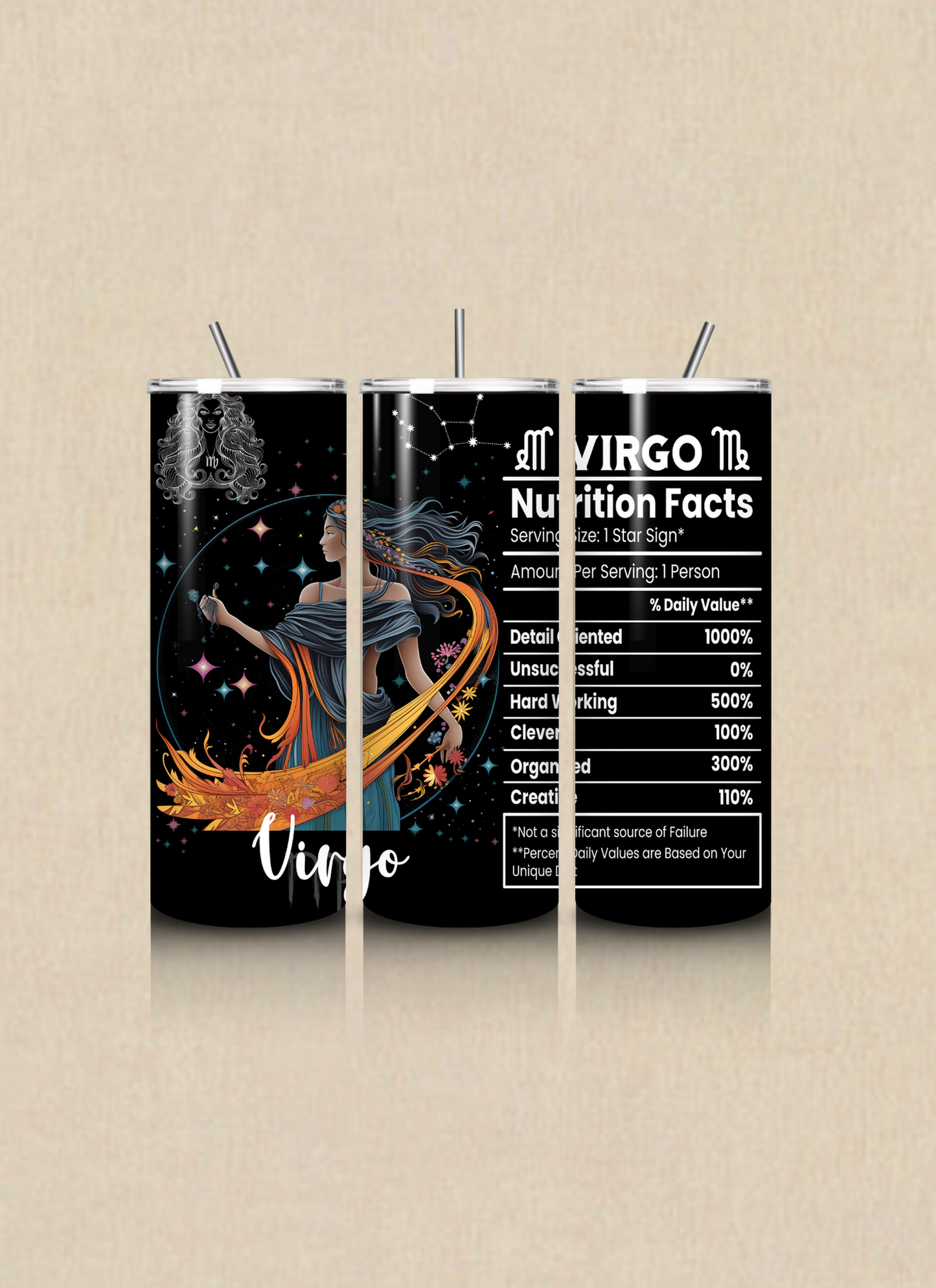 Zodiac Nutritional Facts 20 OZ Tumbler Cup