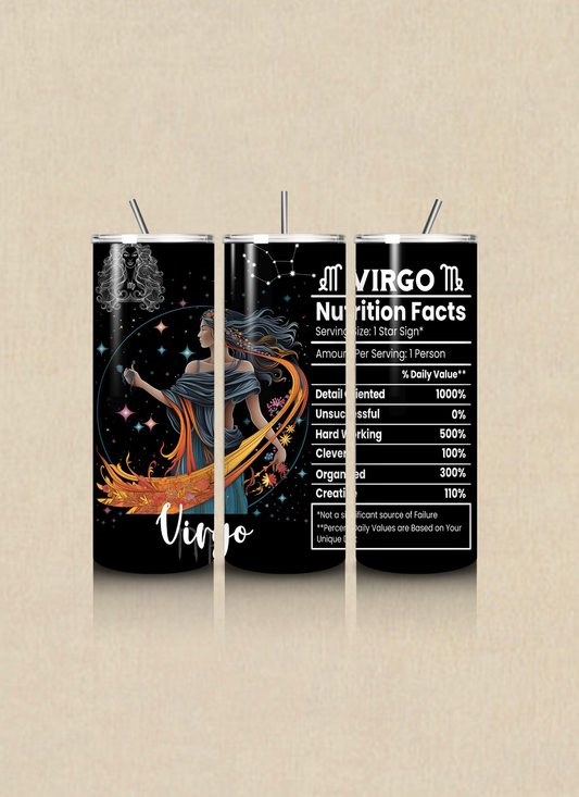 Zodiac Nutritional Facts 20 OZ Tumbler Cup