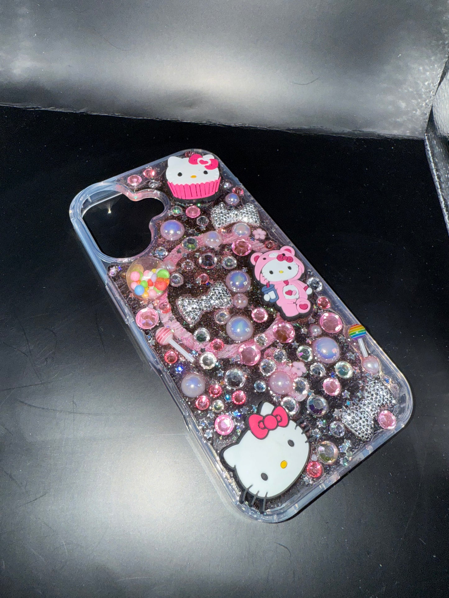 iPhone 16 Cute cat themed “junk” case