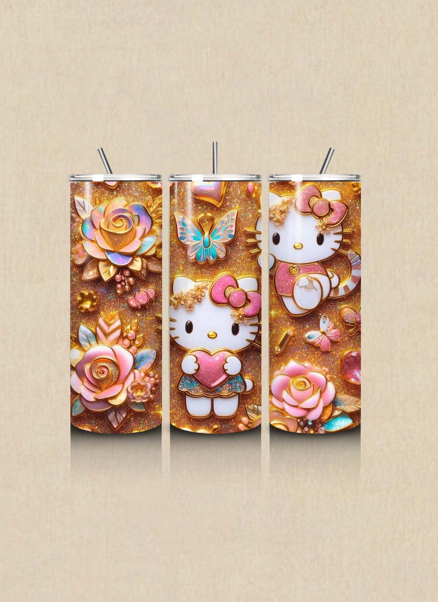 “Hello Kitty” Inspired 20 OZ Tumbler Cup