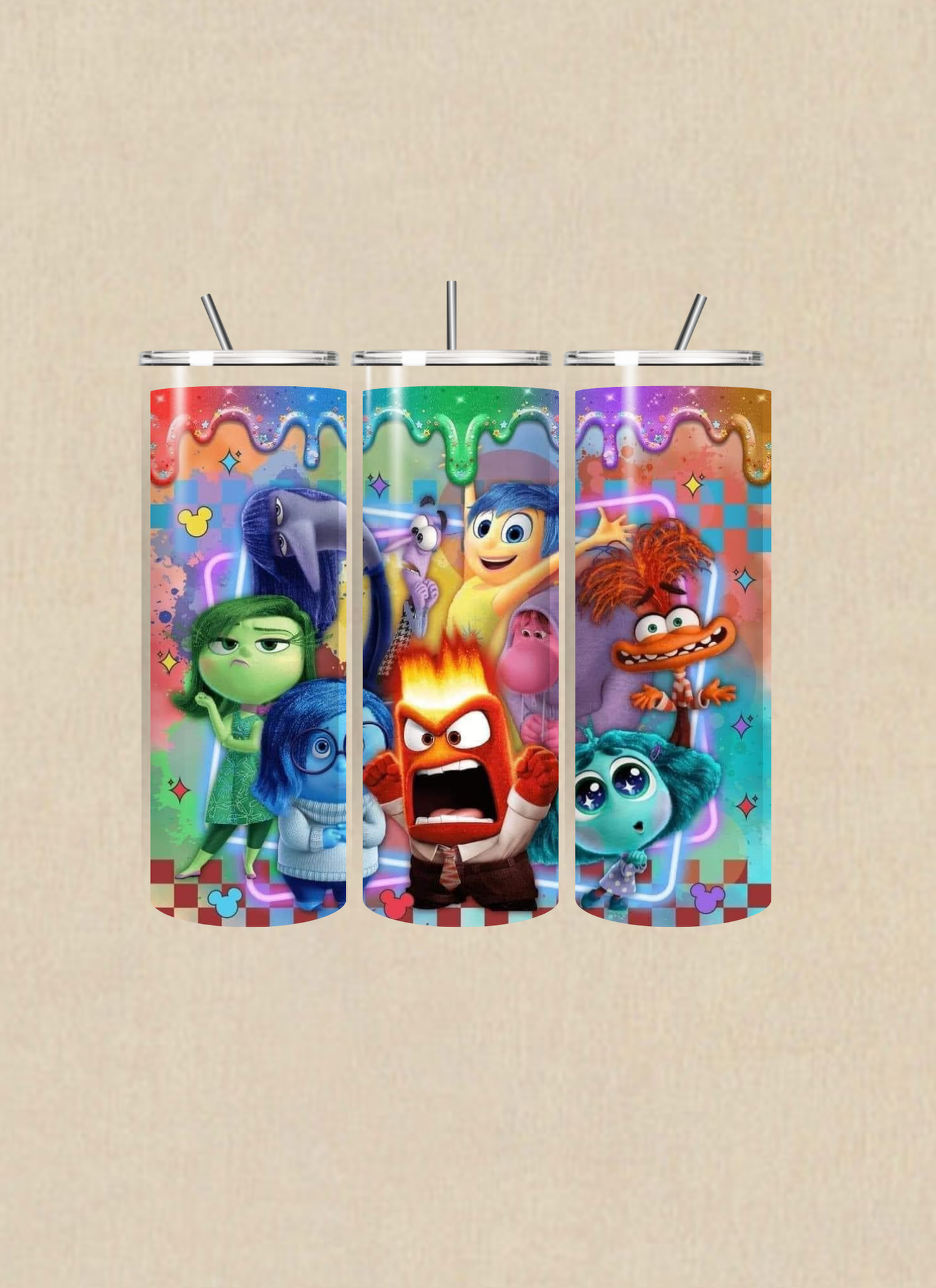 Inside out inspired 20oz tumbler