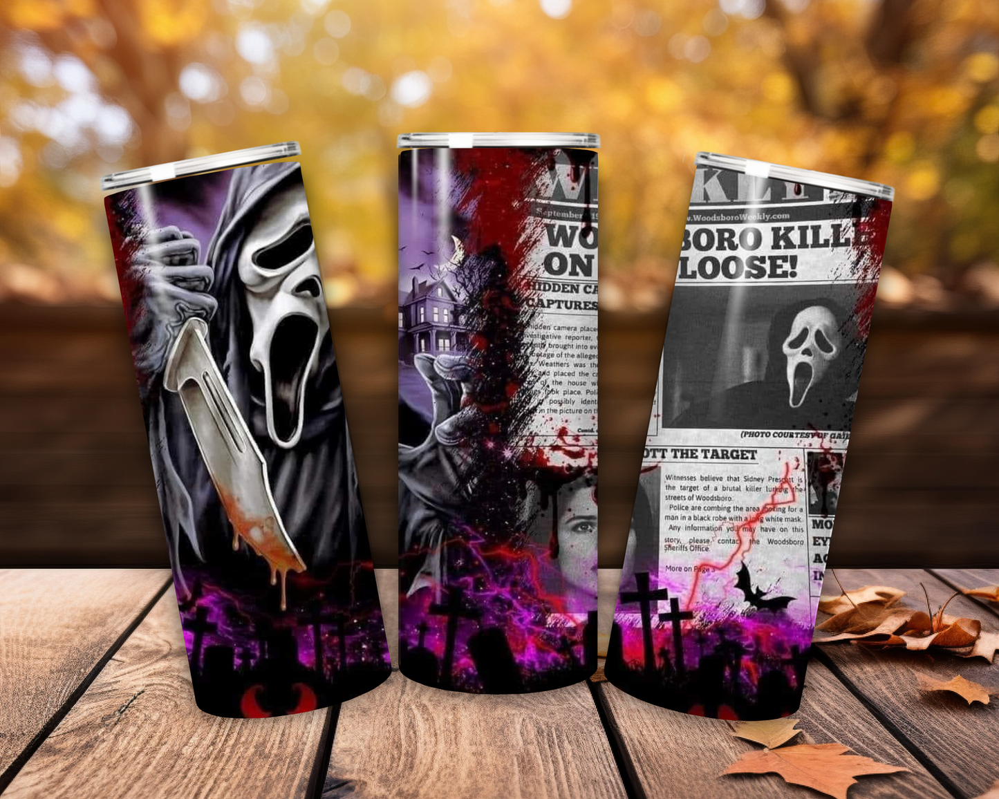 Horror movie themed 20Oz Tumblers