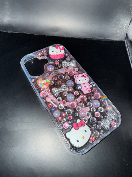 iPhone 16 Cute cat themed “junk” case
