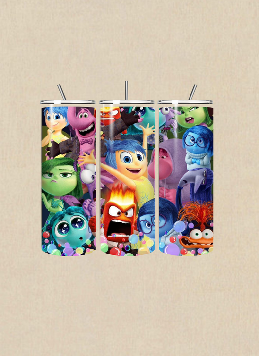 Inside out inspired 20oz tumbler