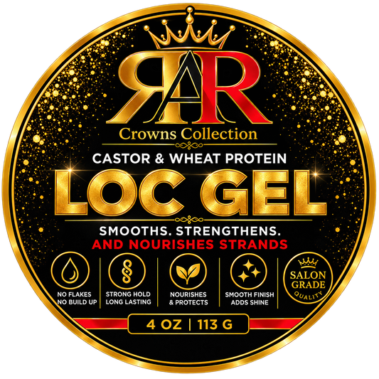 RAR Crowns Collection Castor and Wheat Protein LOC Gel 3-inch round label