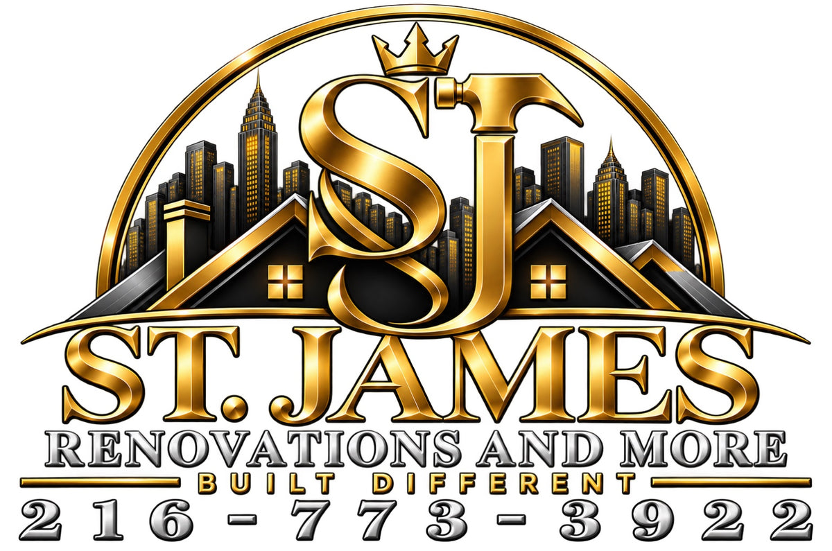 St. James Renovations and More DTF transfer, 12 inches wide